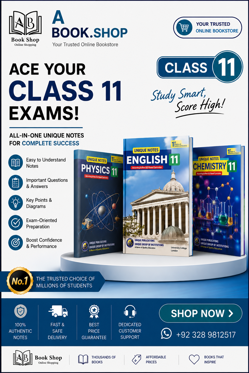 Unique Notes for Class 11th